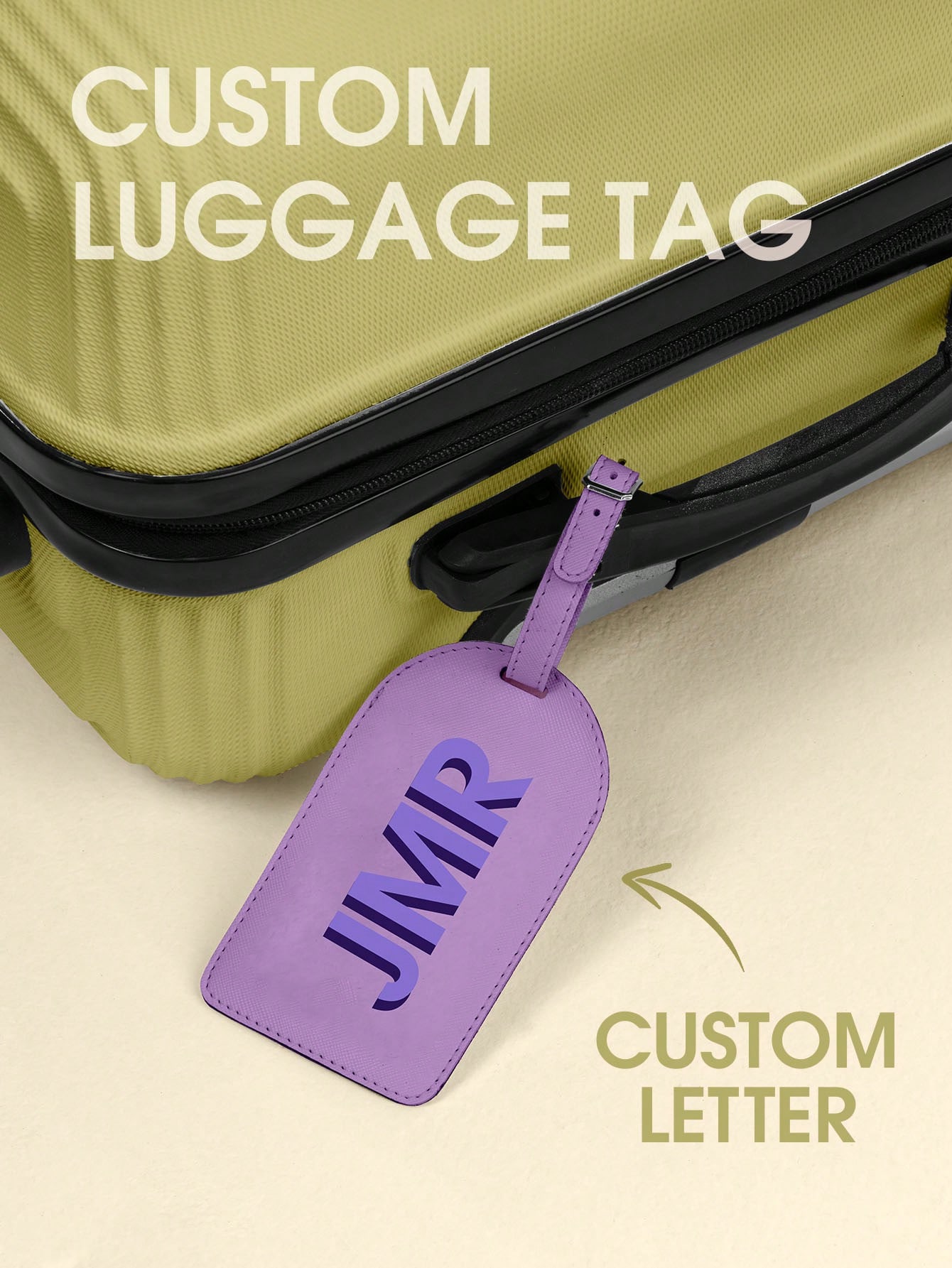 Travel Accessories Logo - Personalizowana zawieszka do bagażu z inicjałem,