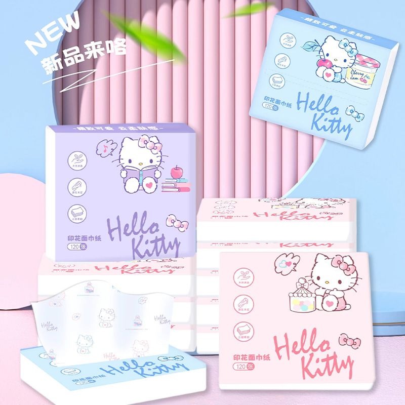 Travel Accessories Japan - Nowe chusteczki Hello Kitty w pudełku,