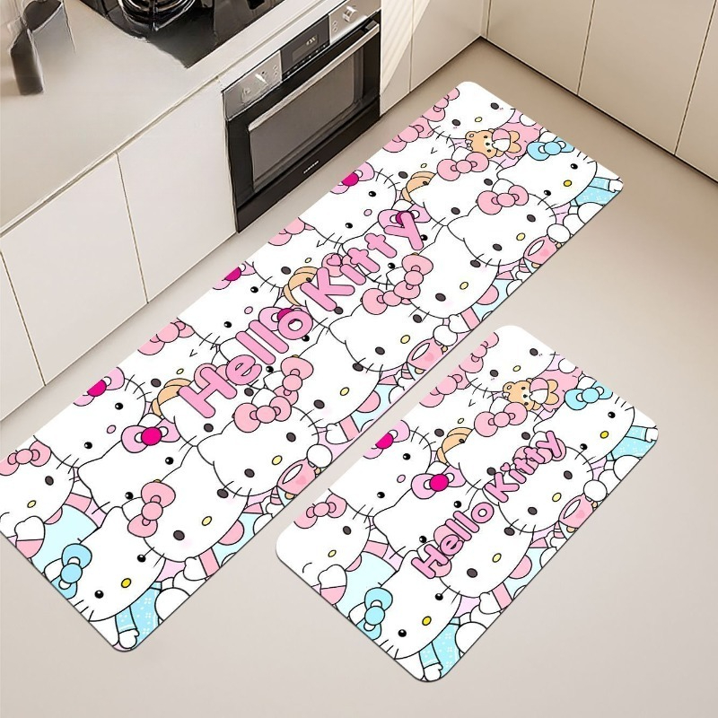 Travel Kitchen Accessories - Urocza mata podłogowa Hello Kitty, antypoślizgowa