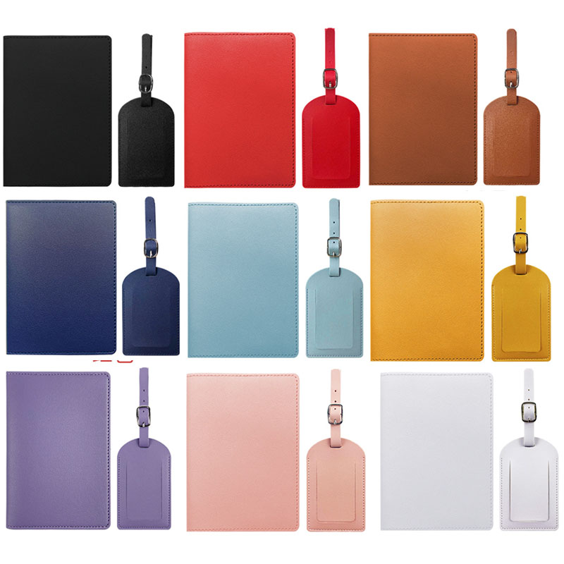 Travel Accessories Gear - Podróżna okładka na paszport PU Przywieszki