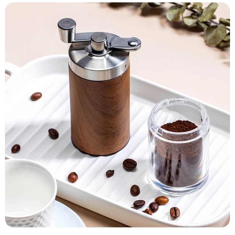 Travel Kitchen Accessories - Przenośny ręczny młynek do kawy z