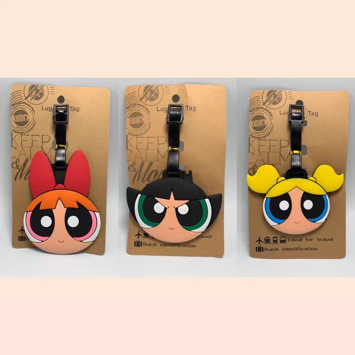 Travel Accessories Logo - Anime Dziewczyny Powerpuff Zawieszka do torby