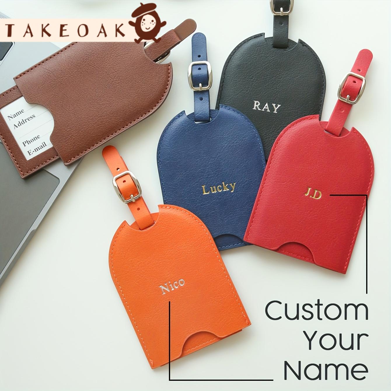 Travel Accessories Present - Personalizowana zawieszka do bagażu ze skóry
