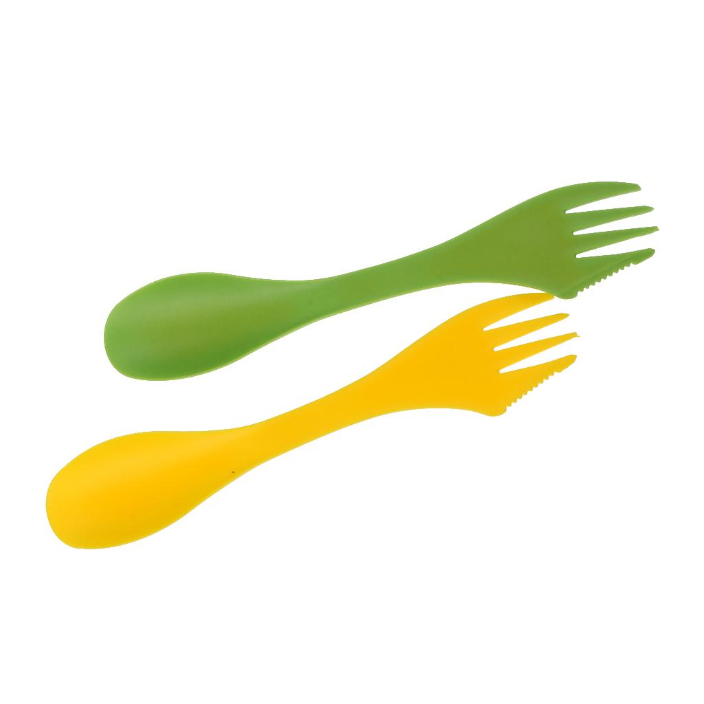 Travel Kitchen Accessories - Wielofunkcyjny zestaw sztućców kempingowych (spork, widelec,