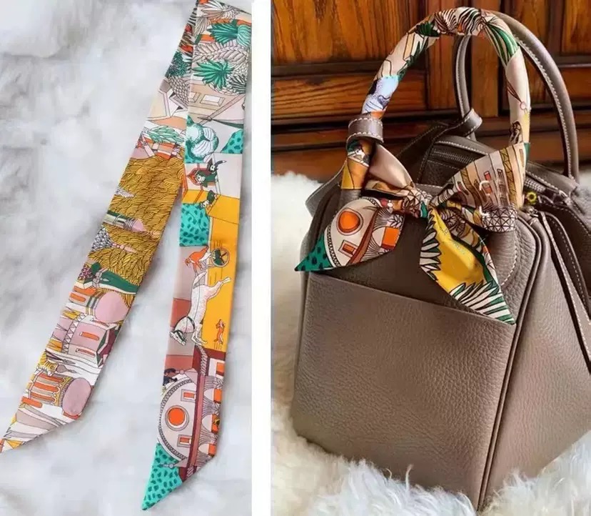 Travel Accessories Present - Wiosenny damski szal z tkaniny twill