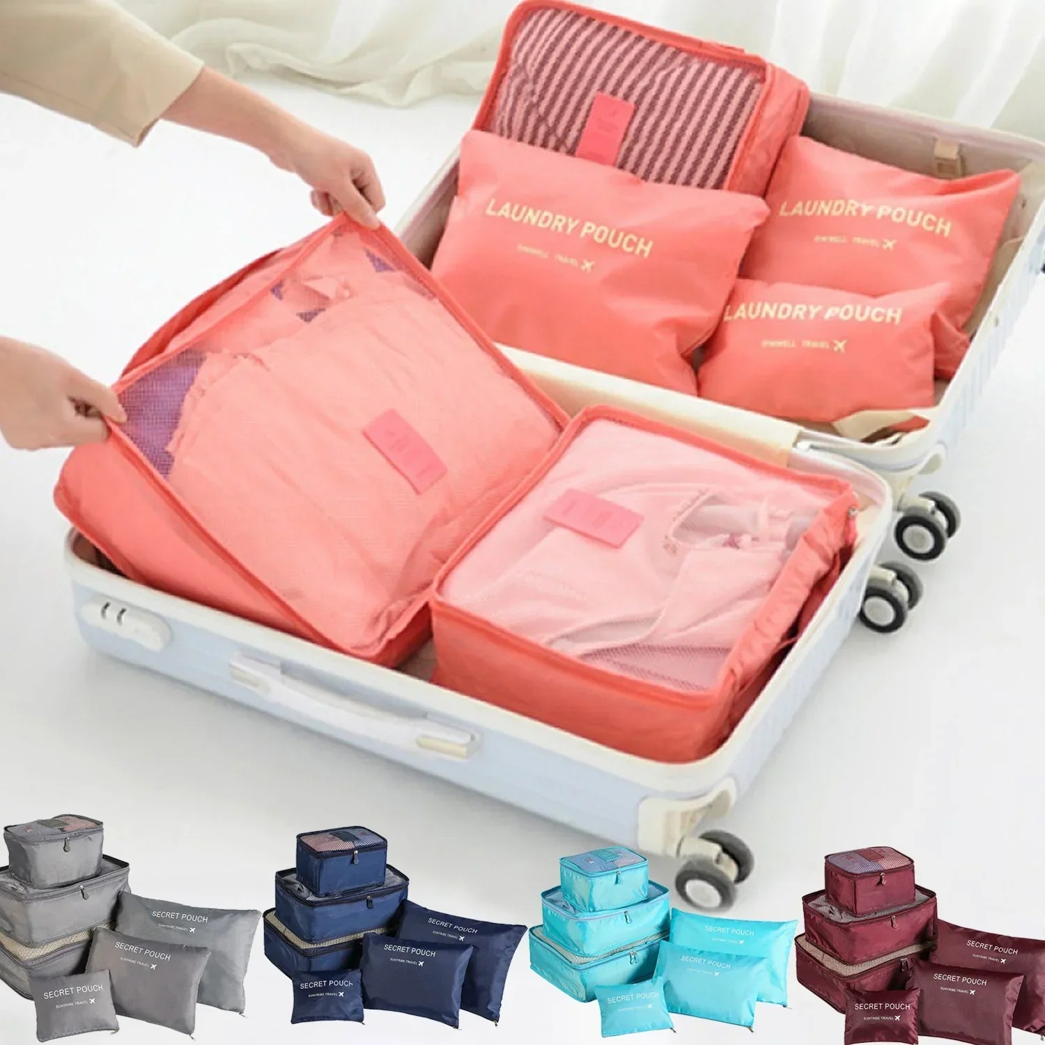 Travel Accessories Gear - 6-częściowy zestaw toreb do przechowywania w