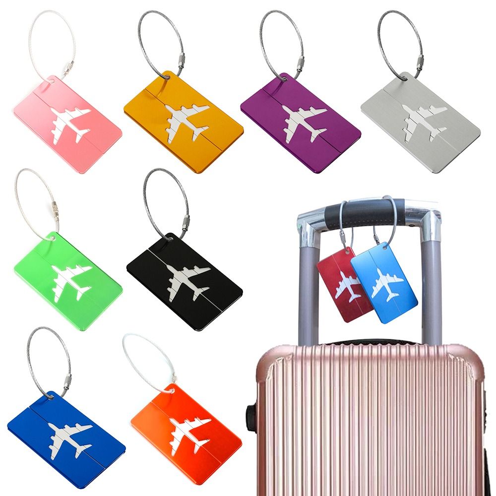 Travel Accessories Gear - Aluminiowe etykiety na bagaż podróżny walizki