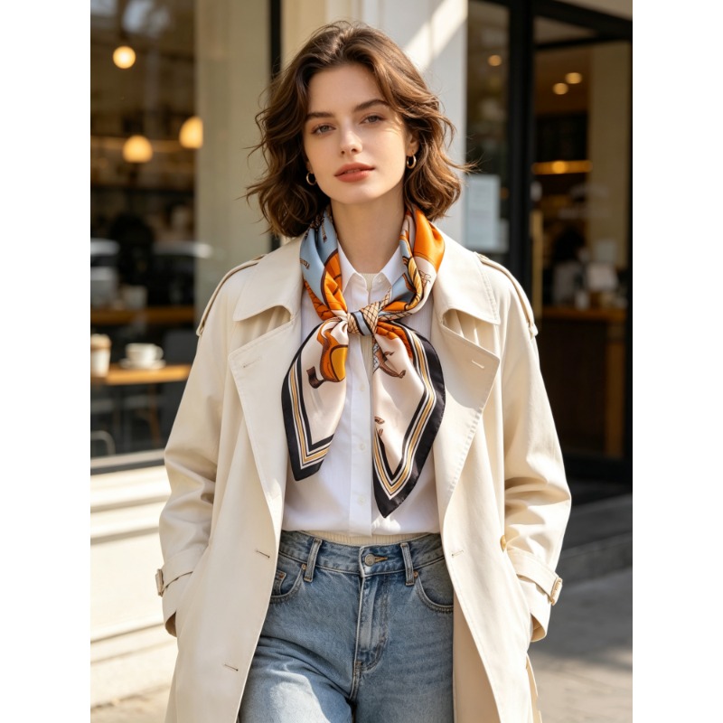 Luksusowa apaszka kwadratowa z – Travel Accessories Neck recenzja i cena