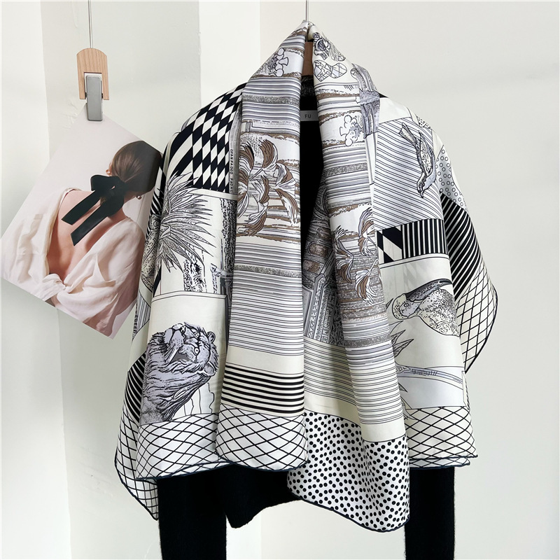 Duże jedwabne szale markowe z  – Travel Accessories Neck recenzja i cena
