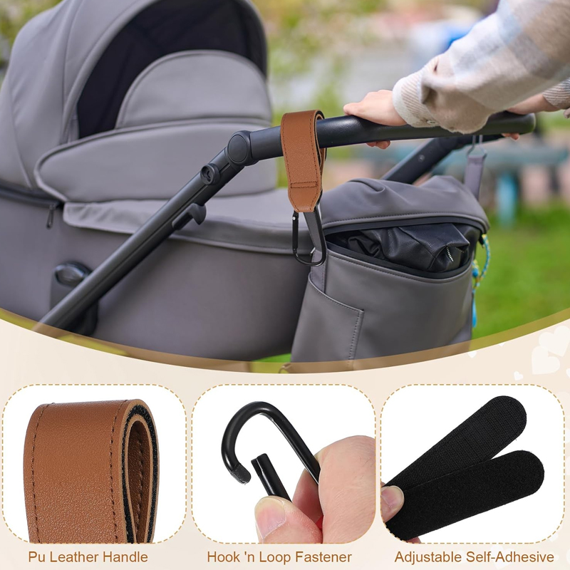 2 szt. Skórzane haczyki do wóz – Travel Accessories For 1 Year Old recenzja i cena