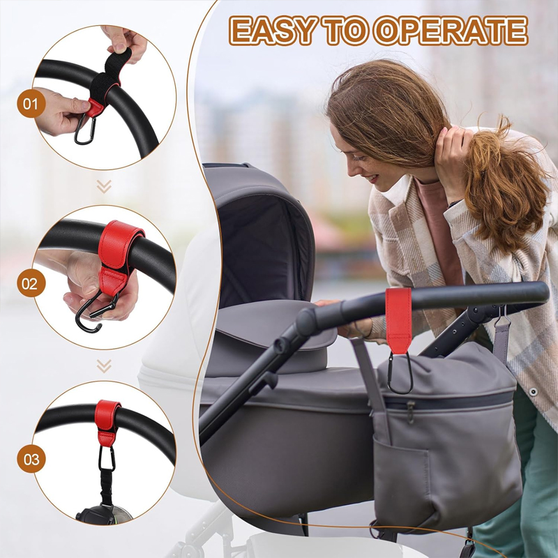 2 szt. Skórzane haczyki do wóz – Travel Accessories For 1 Year Old recenzja i cena